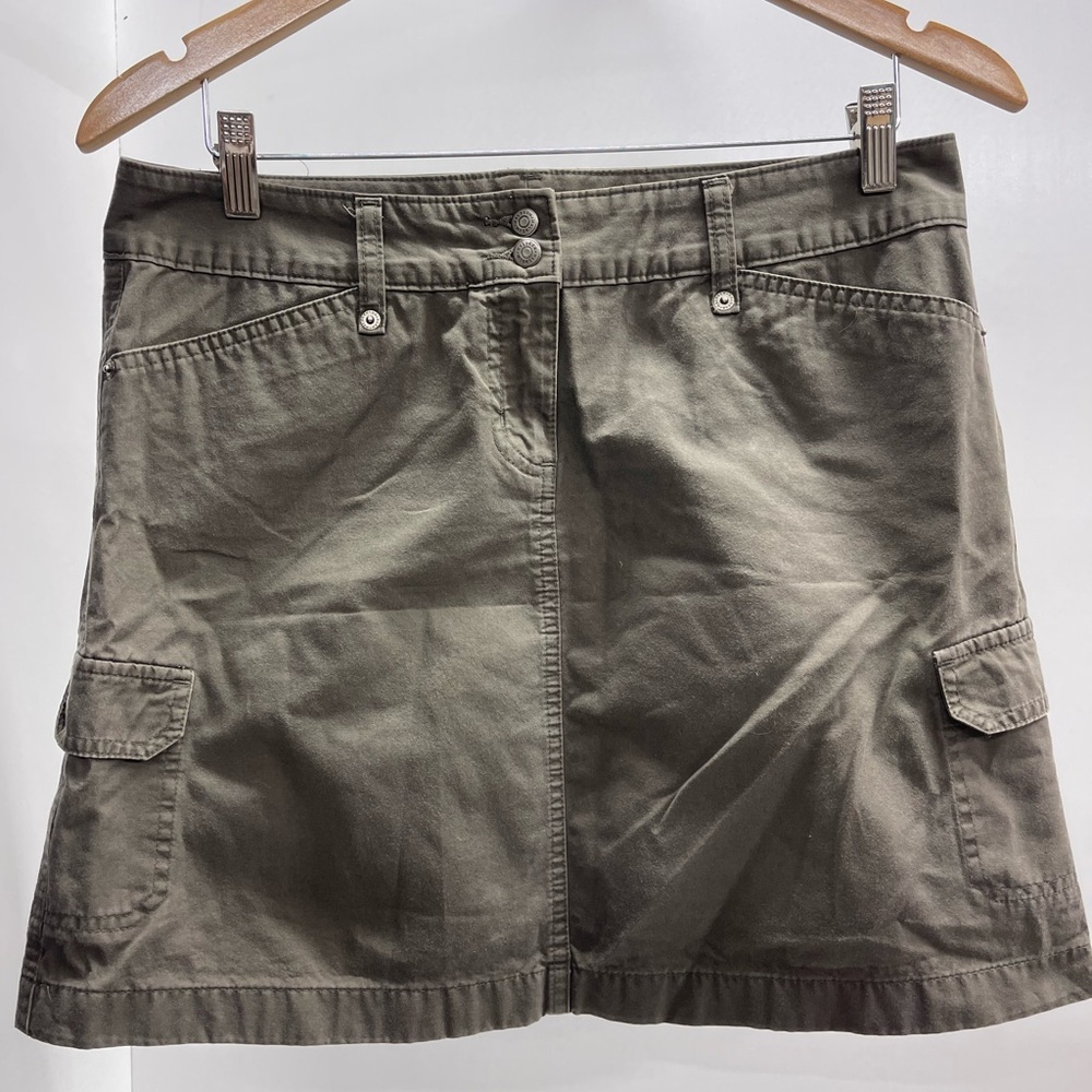 Halogen Olive Cargo Mini Skirt